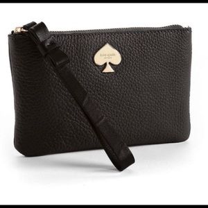 Kate spade black wristlet